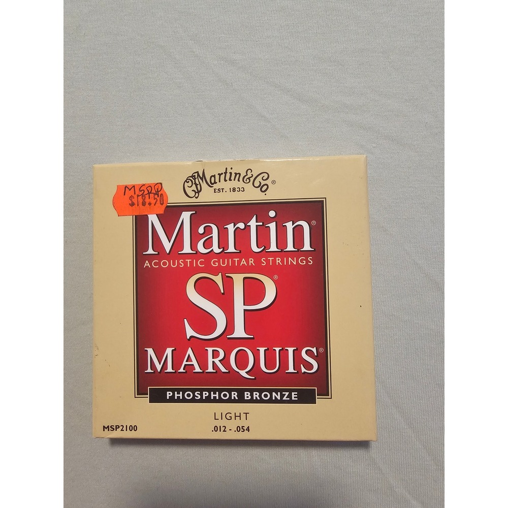 Martin SP Marquis Phosphor Bronze Light Acoustic Guitar String MSP2100 .012-.054